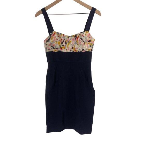 DIANE VON FURSTENBERG BLAIR WOLDORF GOSSIP GIRL SOPHIA LOREN NAVY SIZE 4 - Picture 1 of 5